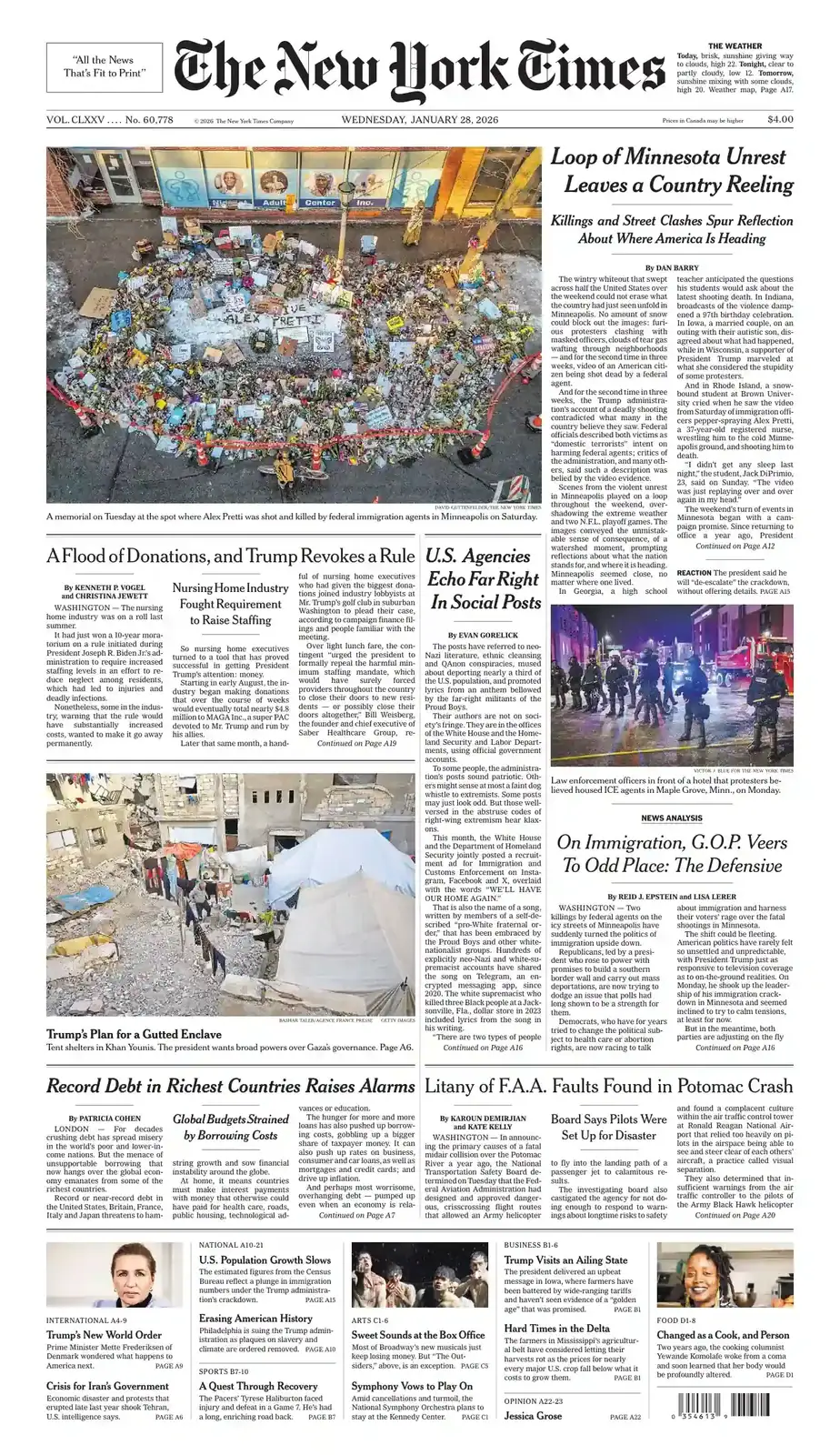 纽约时报 2026-01-28 The New York Times
