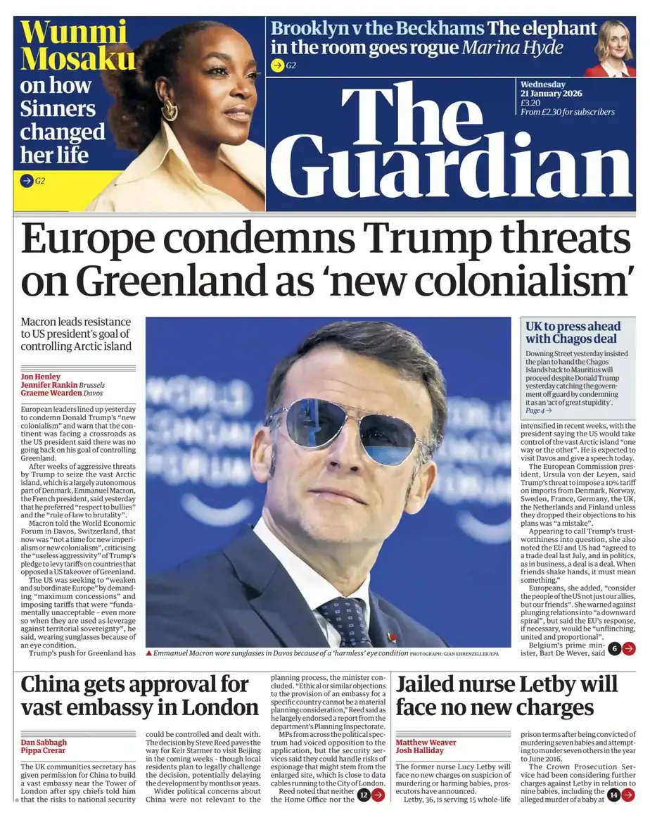 卫报 2026-01-21 The Guardian