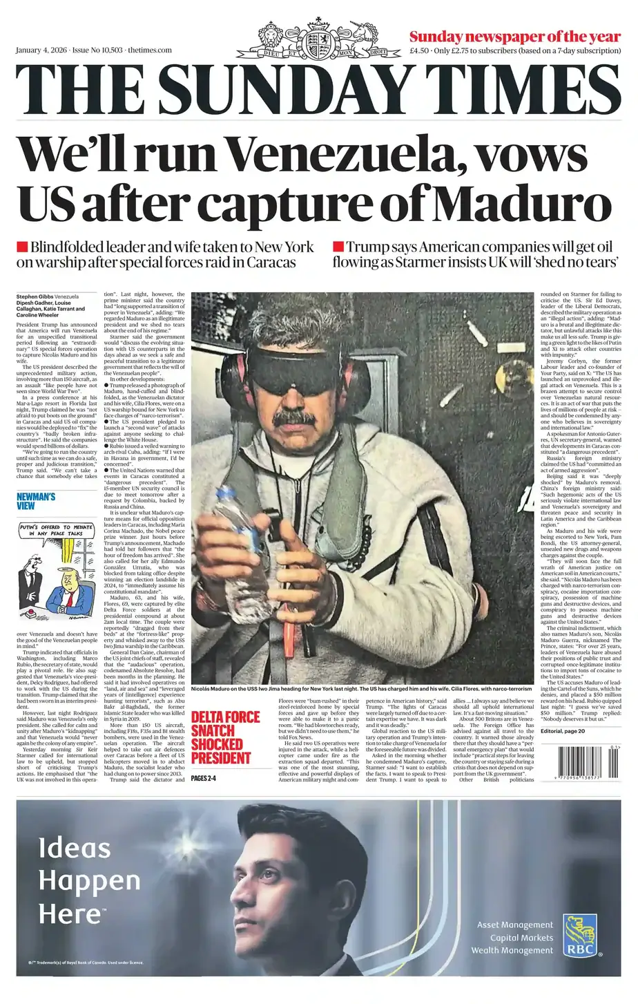 泰晤士报 2026-01-04 The Times 外刊下载