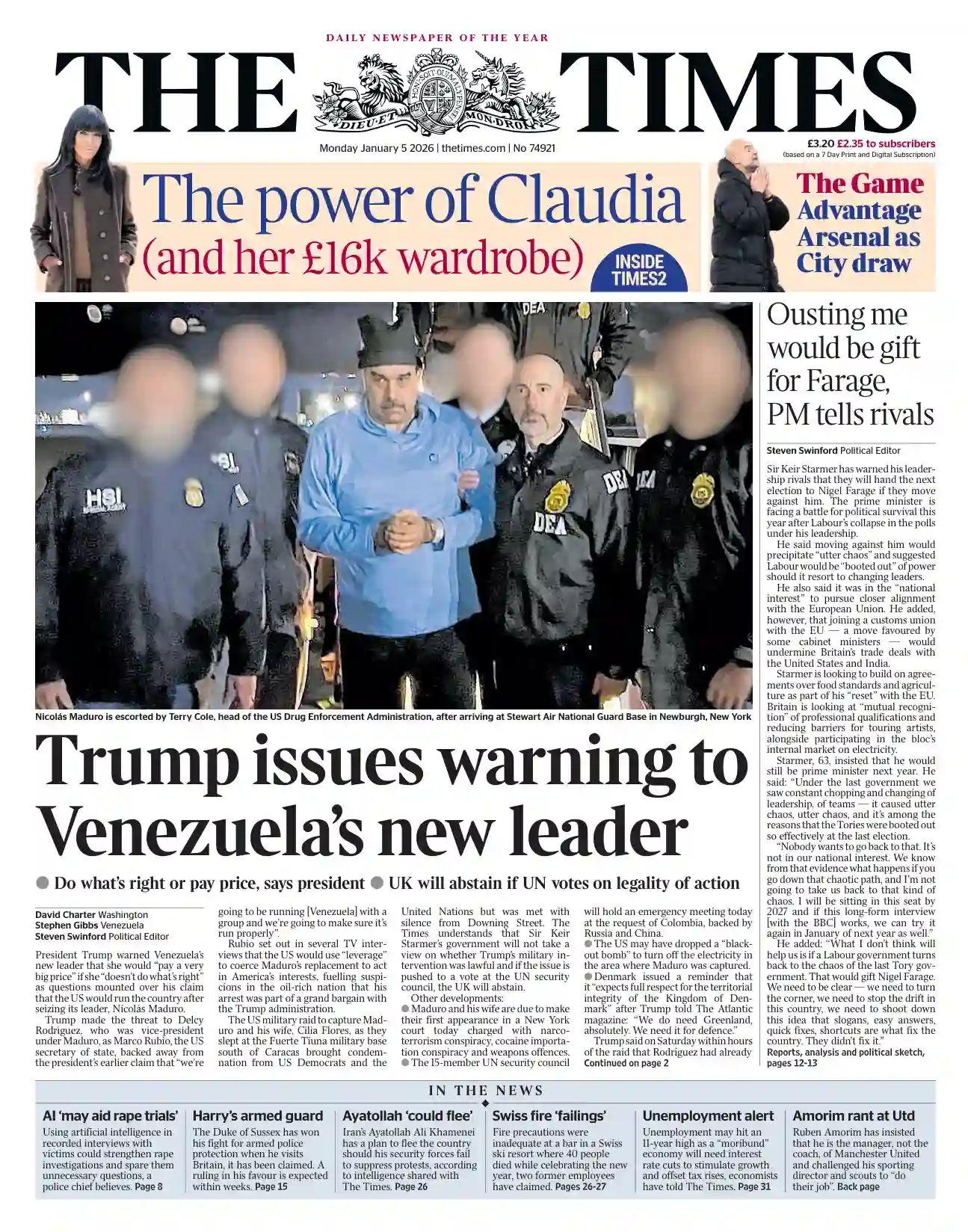 泰晤士报 2026-01-05 The Times 外刊下载