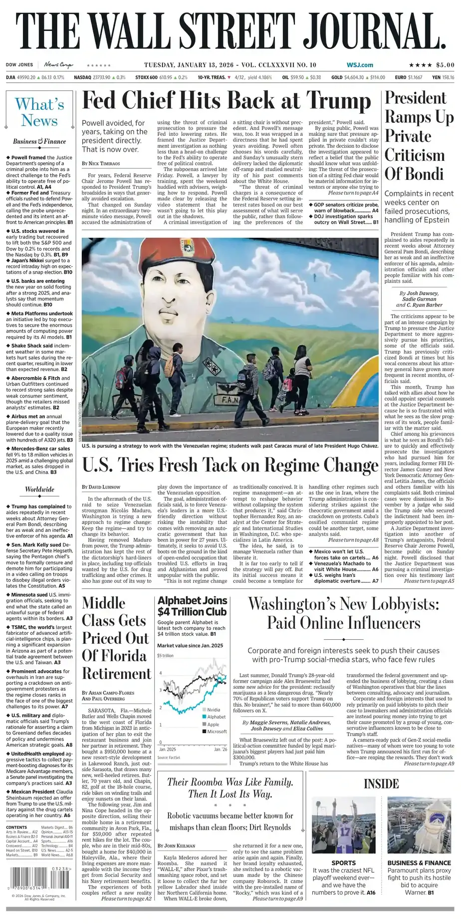 华尔街日报 2026-01-13 The Wall Street Journal 外刊下载