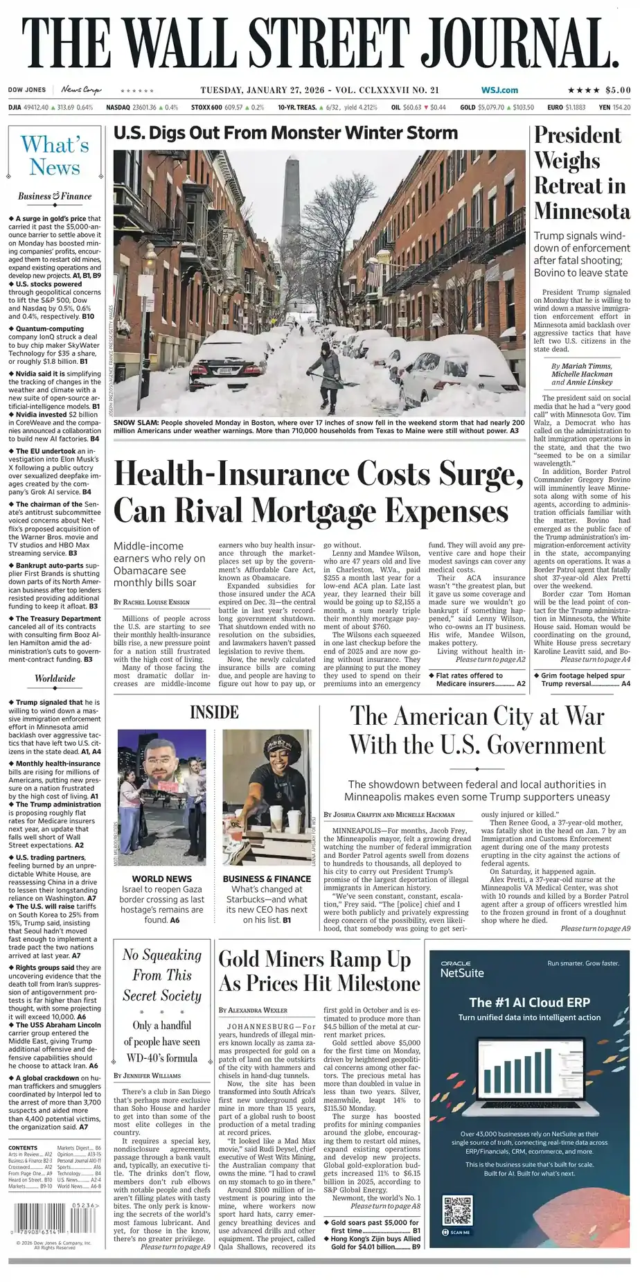 华尔街日报 2026-01-27 The Wall Street Journal