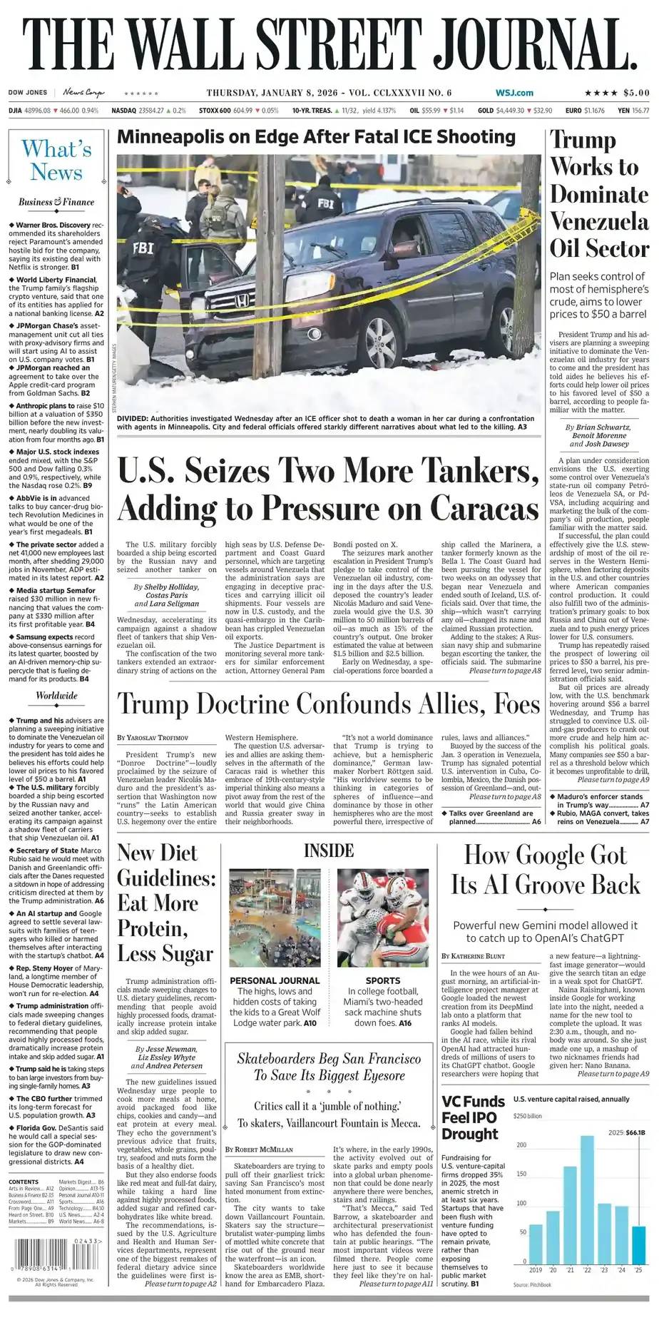 华尔街日报 2026-01-08 The Wall Street Journal 外刊下载