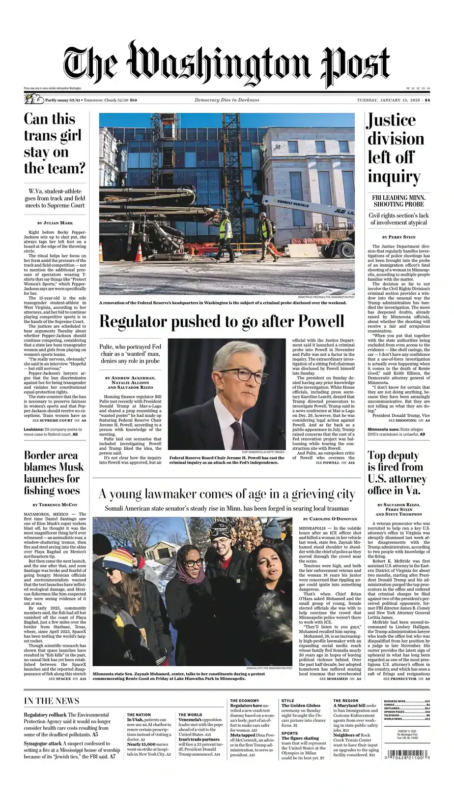 The Washington Post 2026-01-13 华盛顿邮报 外刊下载