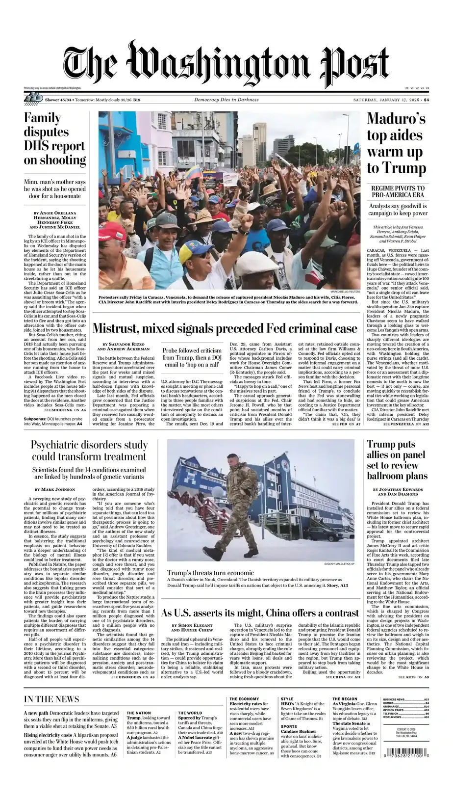 The Washington Post 2026-01-17 华盛顿邮报