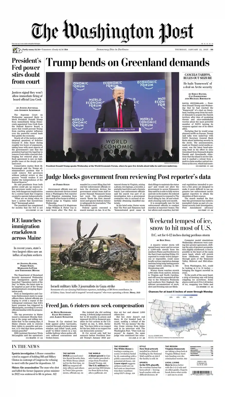 The Washington Post 2026-01-22 华盛顿邮报