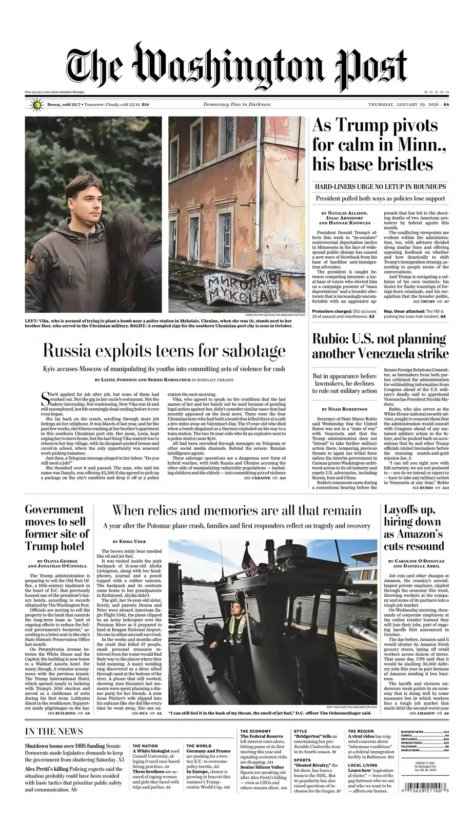 The Washington Post 2026-01-29 华盛顿邮报