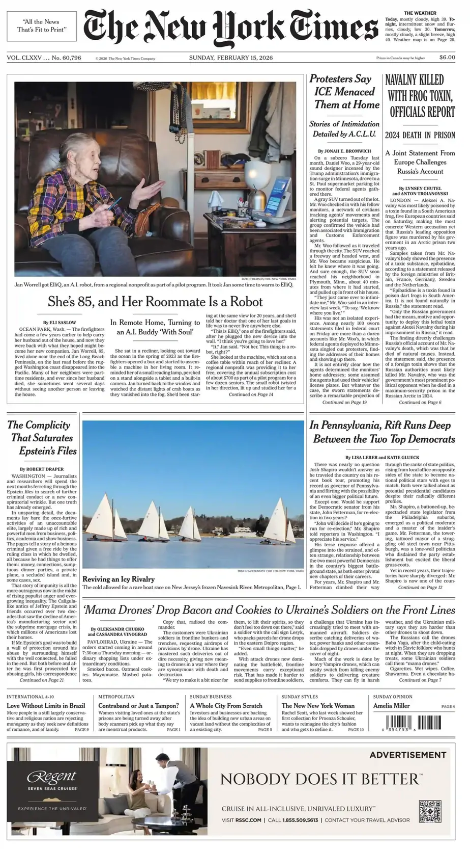 纽约时报 2026-02-15 The New York Times