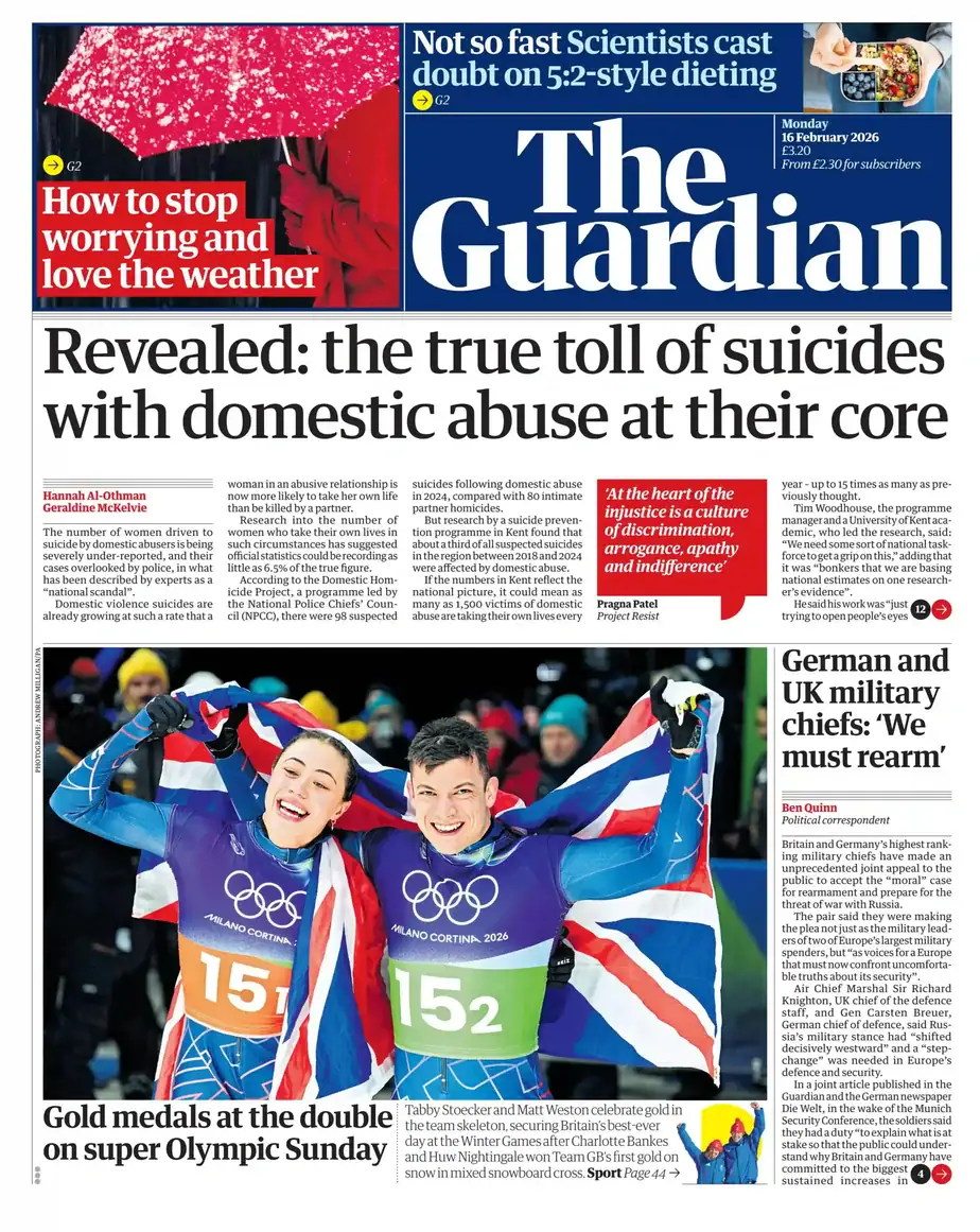 卫报 2026-02-16 The Guardian