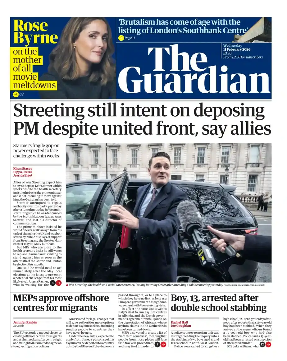 卫报 2026-02-11 The Guardian