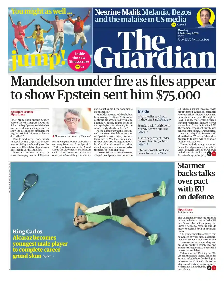 卫报 2026-02-02 The Guardian