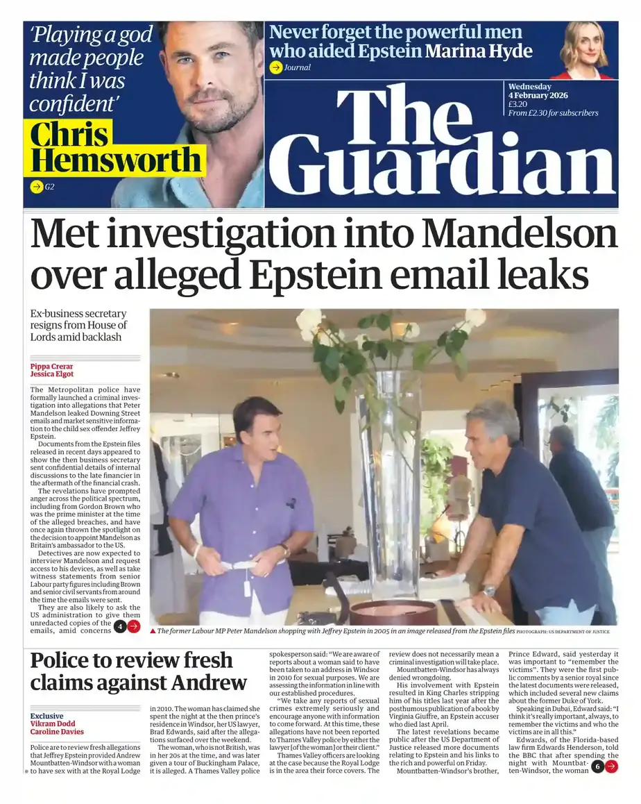 卫报 2026-02-04 The Guardian