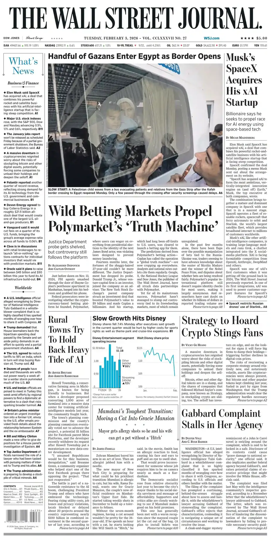 华尔街日报 2026-02-03 The Wall Street Journal