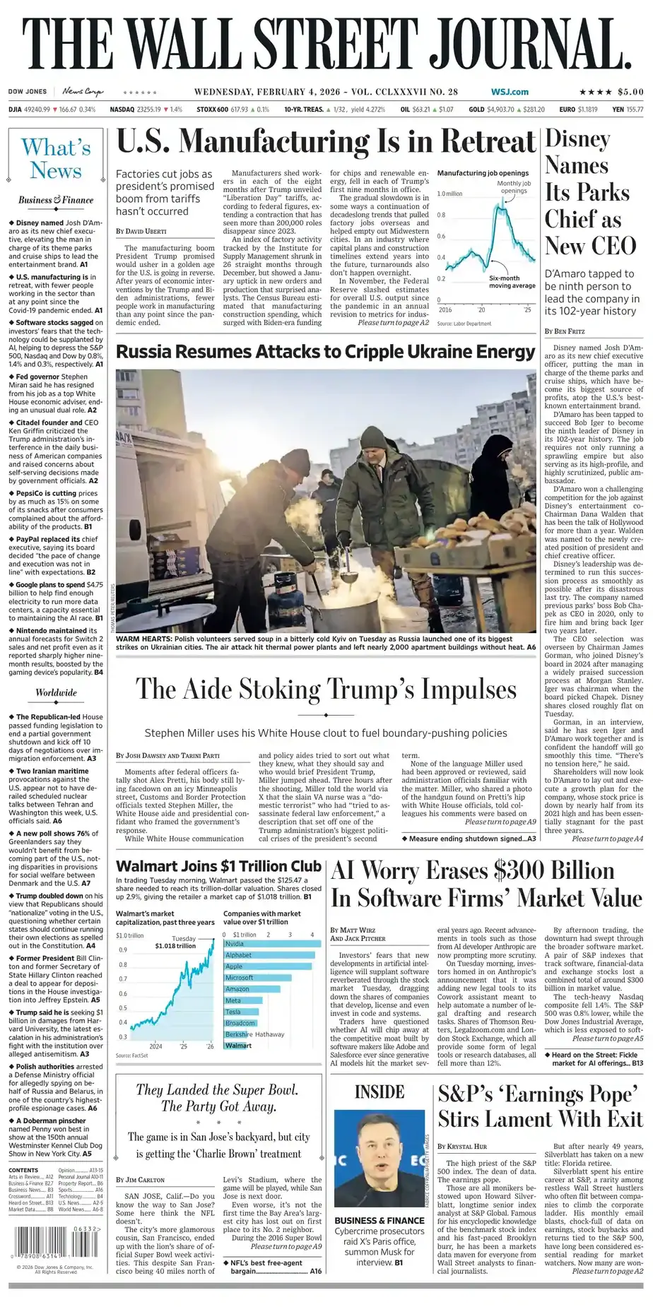 华尔街日报 2026-02-04 The Wall Street Journal