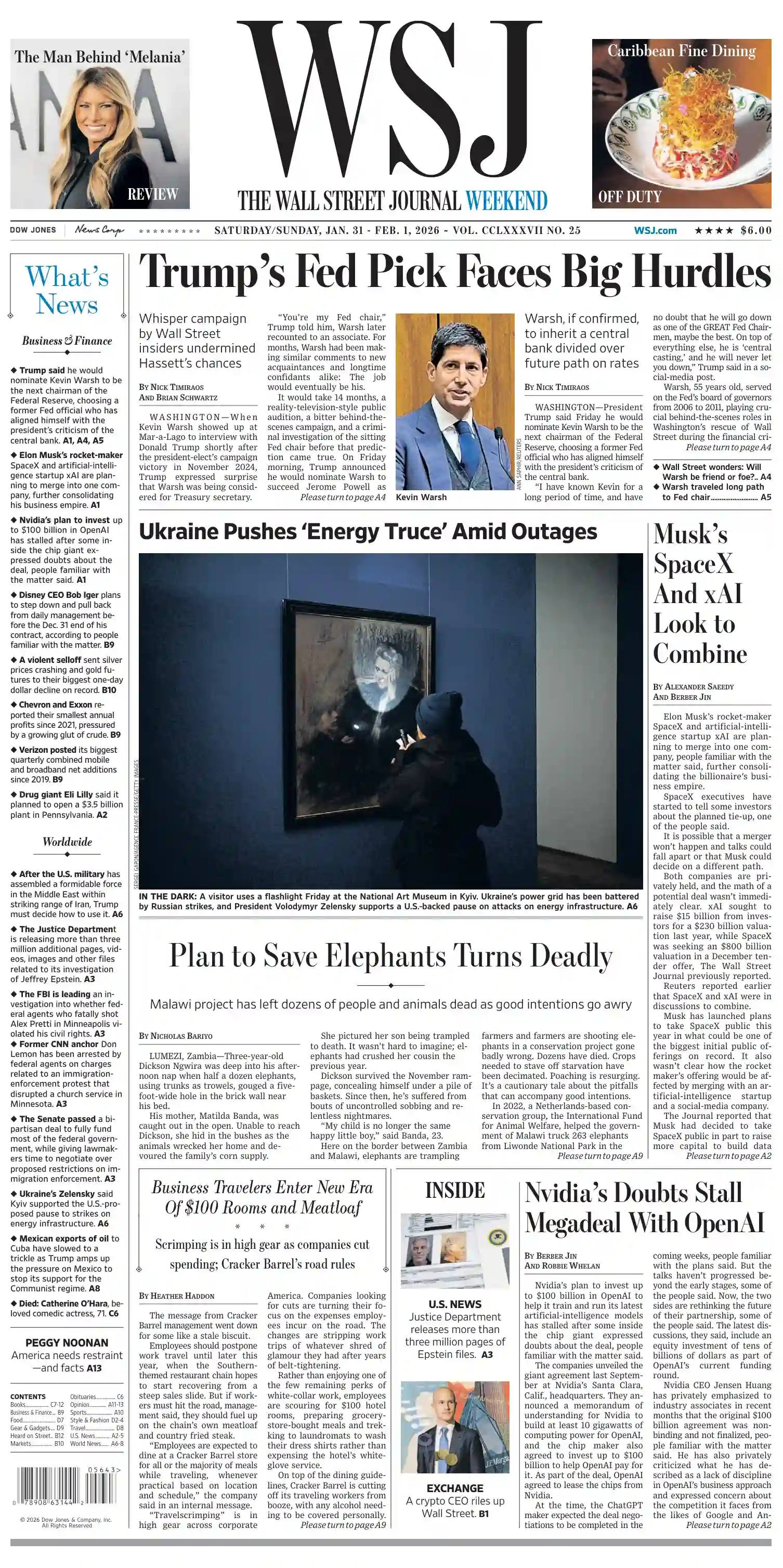 华尔街日报 2026-01-31 The Wall Street Journal