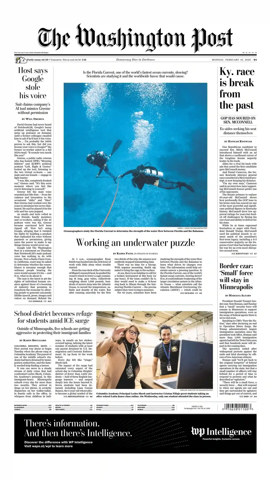 The Washington Post 2026-02-16 华盛顿邮报